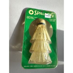 Spalding Vintage Badminton Shuttles 3 Pack Tournament Grade Cork Tipped B-05-04S